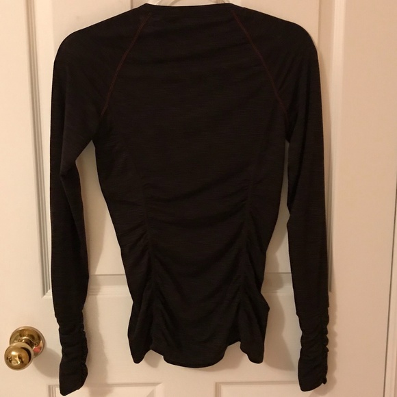 ROOTS Ruched Brown/Burgundy Longsleeve Size XS - Picture 6 of 6